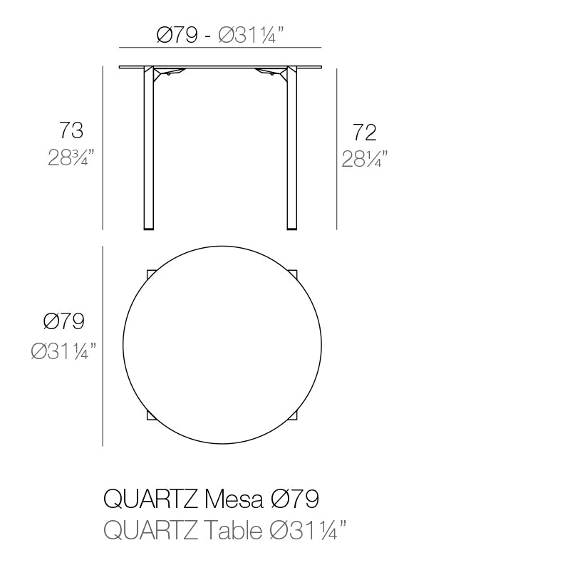 Mesa Quartz de Vondom