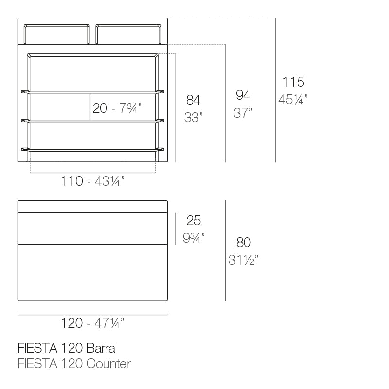 Barra Fiesta de Vondom