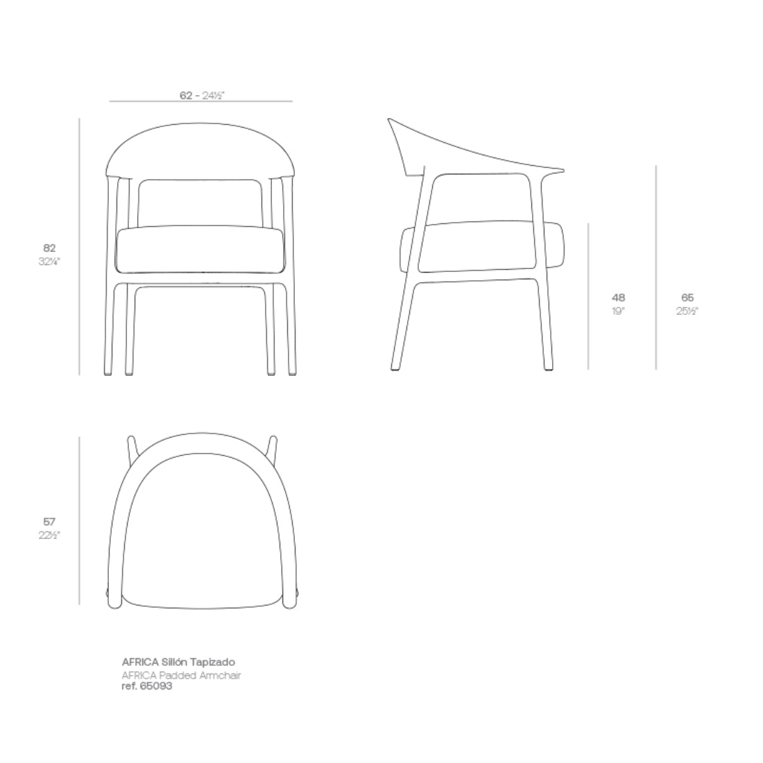 África Silla Tapizada