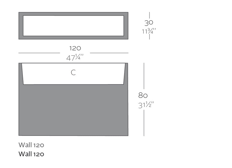 Maceta Wall de Vondom