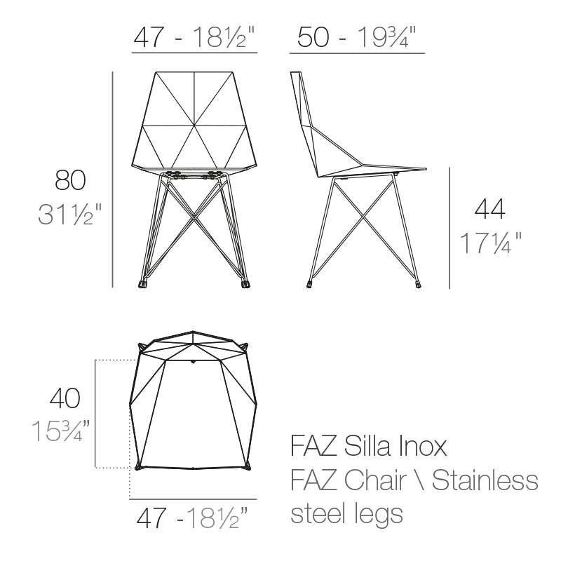 Silla Faz de Vondom