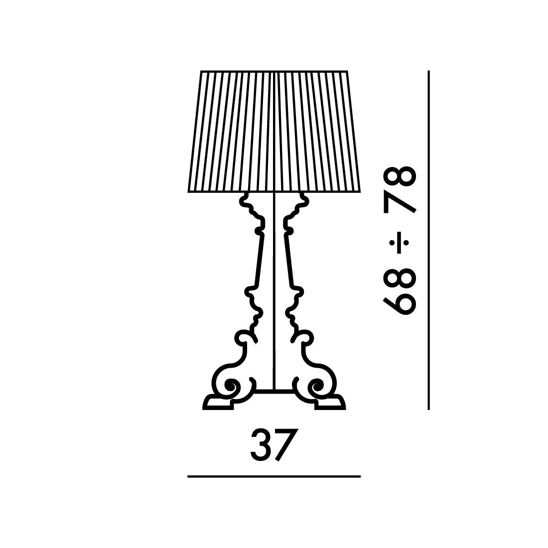 Lámpara Bourgie de Kartell