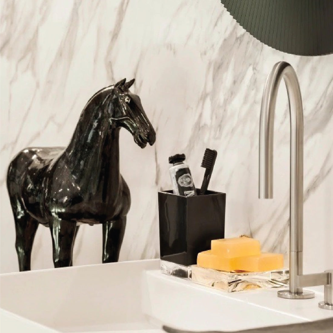 Vaso y Jabonera Boxy de Kartell