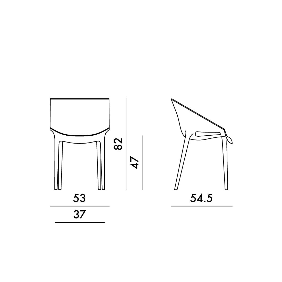 Silla Dr. Yes de Kartell