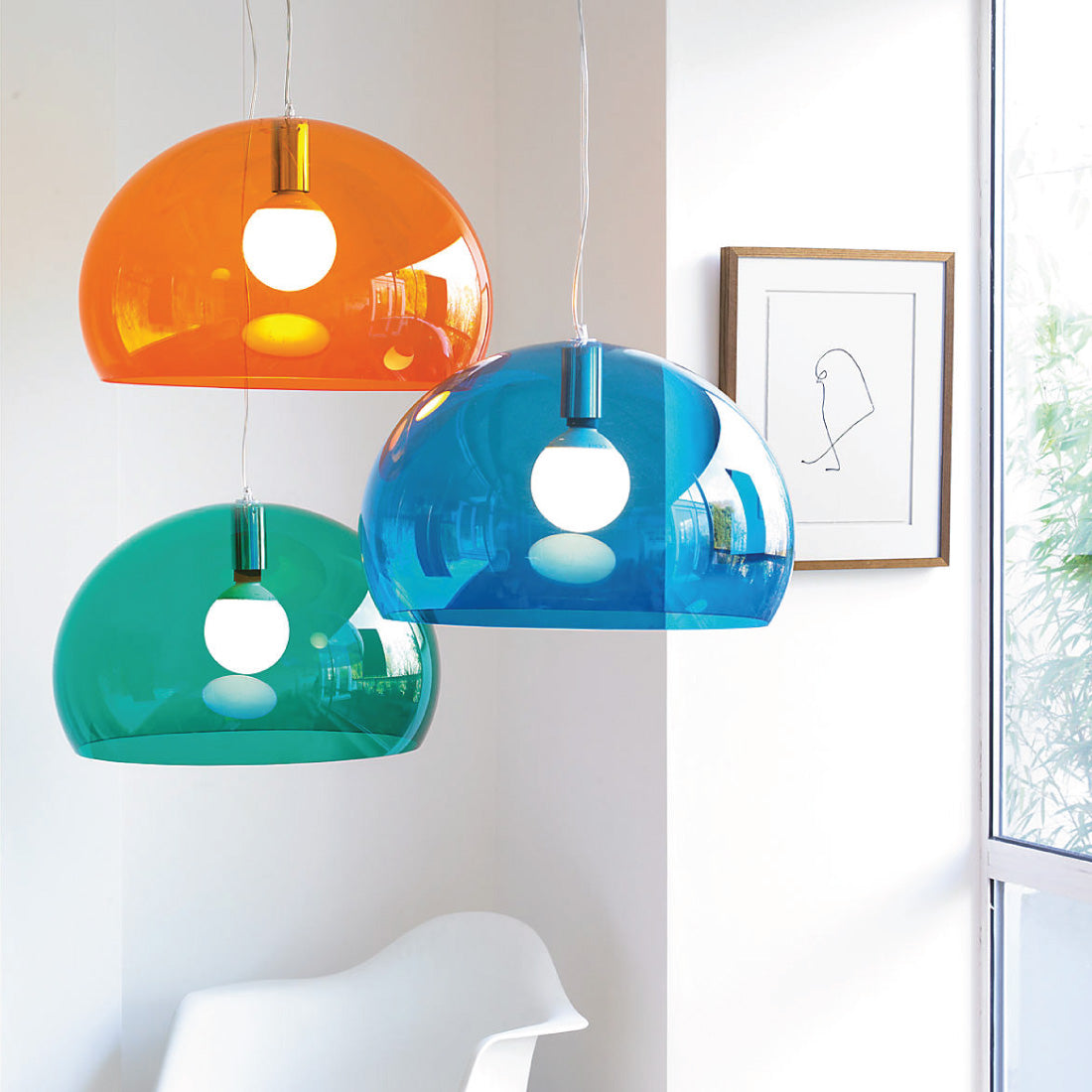 Lámpara Small FL/Y de Kartell