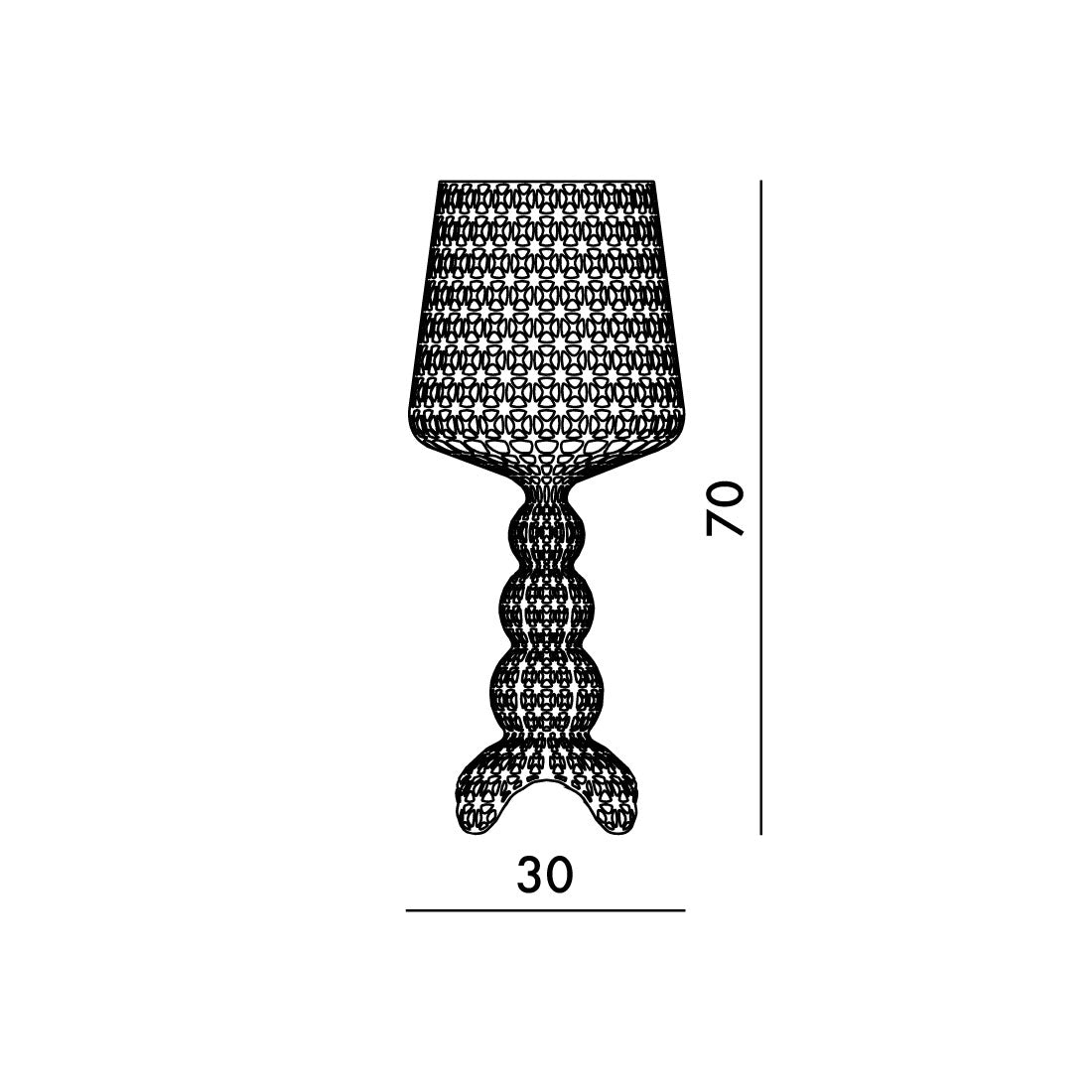 Lampara Mini Kabuki de Kartell