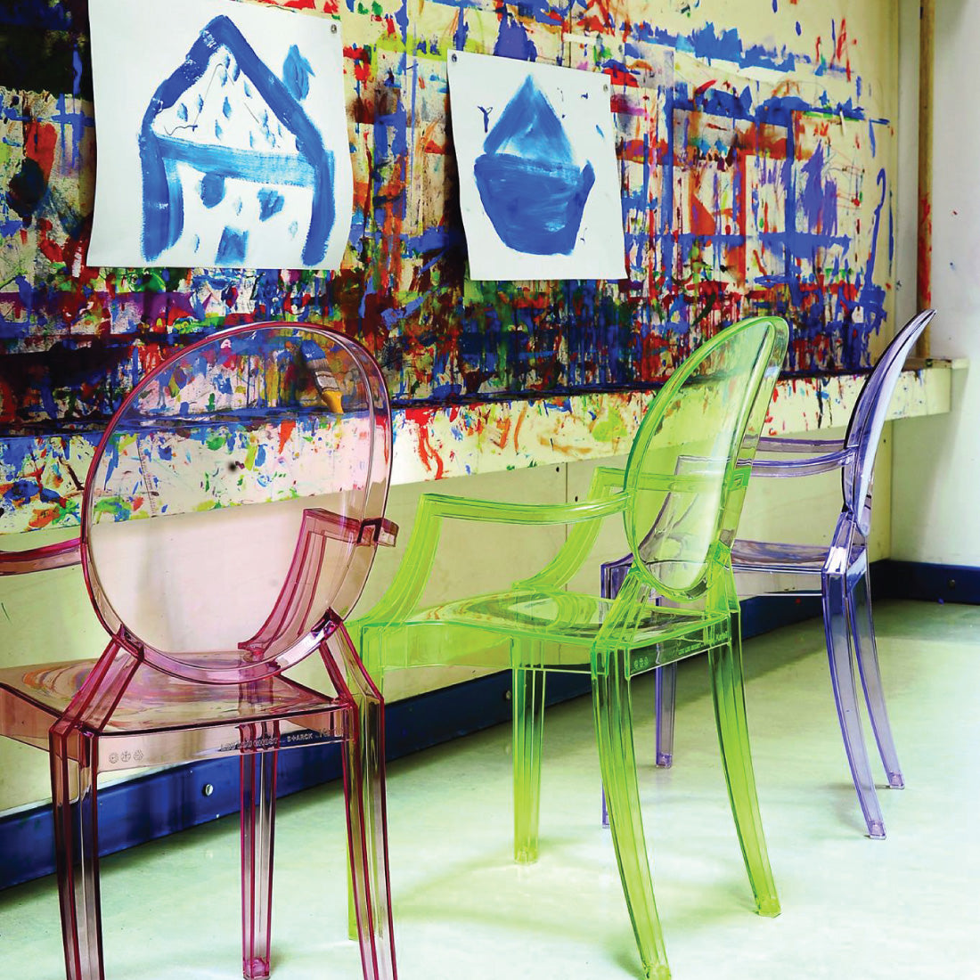 Silla Lou Lou Ghost de Kartell