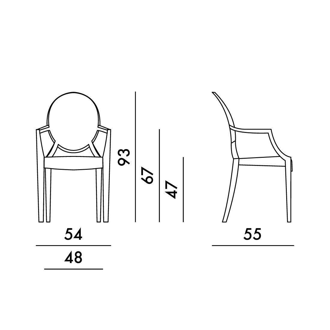 Silla Louis Ghost de Kartell