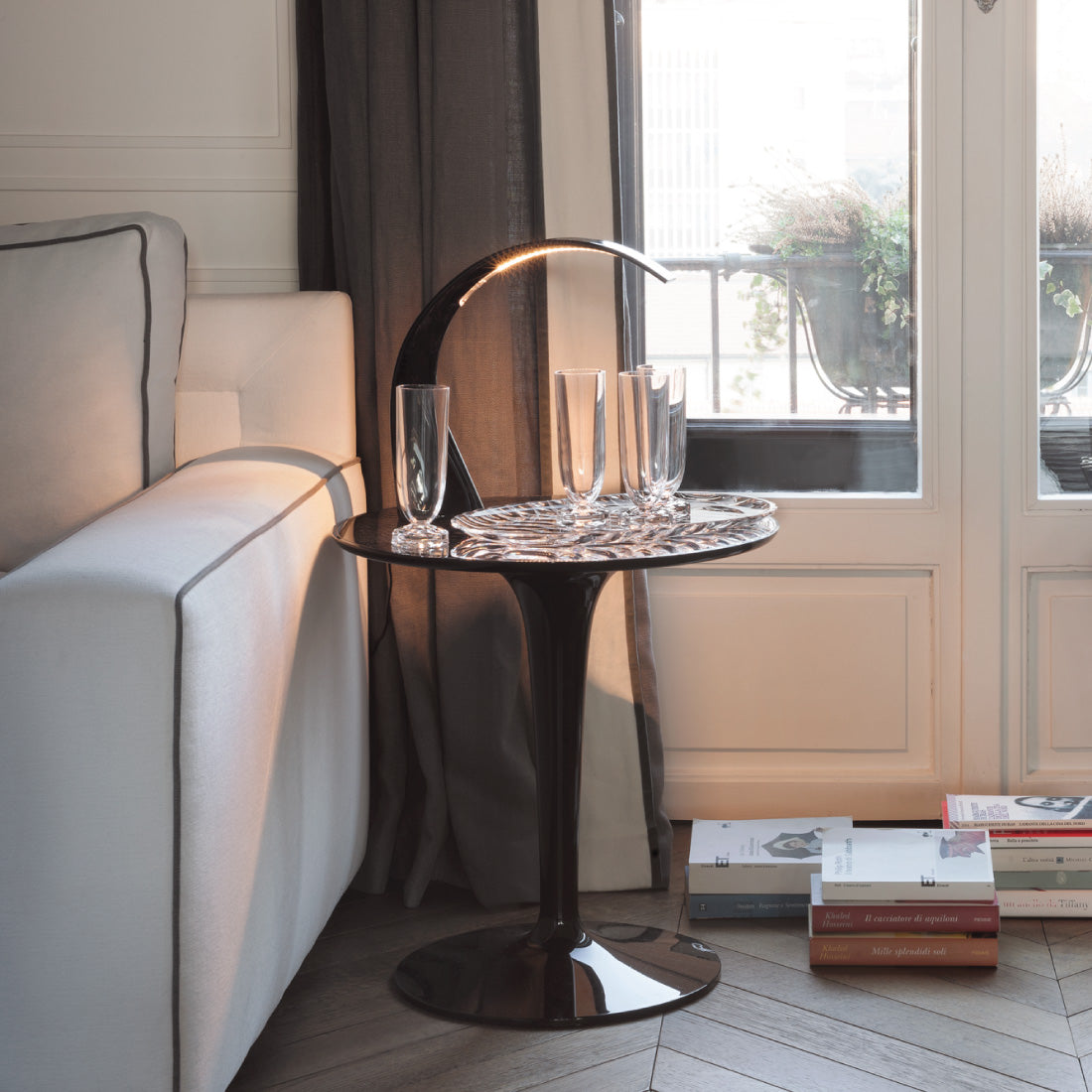 Mesa TipTop Cubierta Vidrio de Kartell