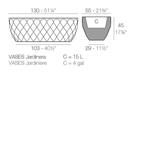 Vases Maceta dimensiones