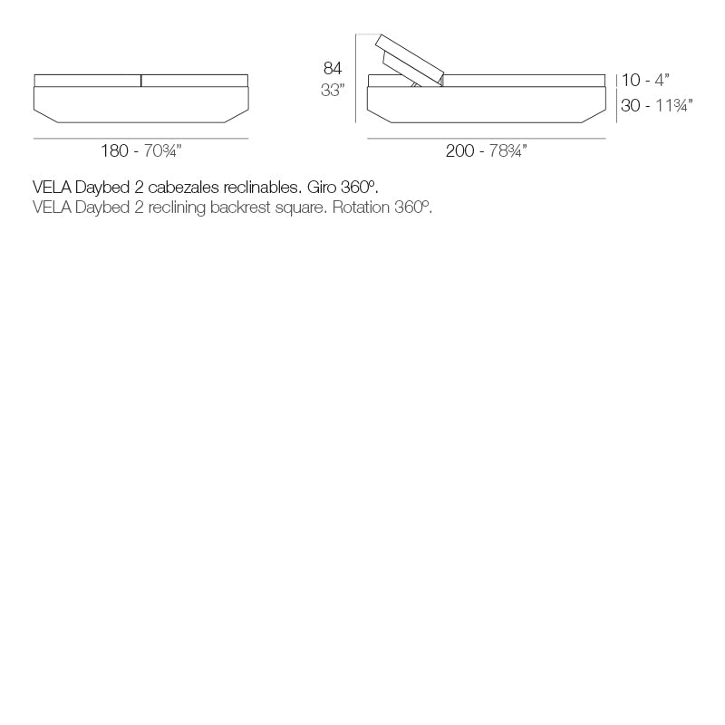 Daybed Vela de Vondom