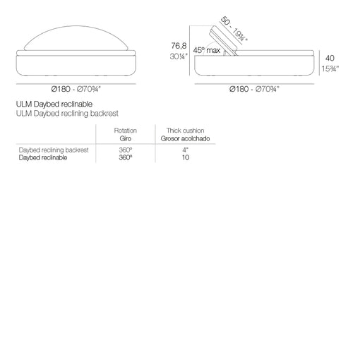 Daybed Ulm de Vondom