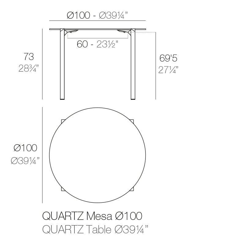 Mesa Quartz de Vondom