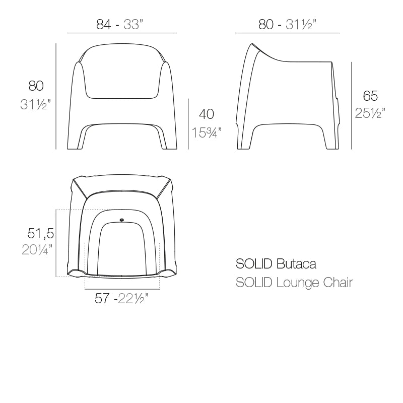 Sala Solid Set de 4 Piezas