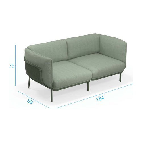 Cabla Sofá 2 Plazas dimensiones