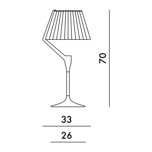 Angelo Stone Lámpara Kartell dimensiones
