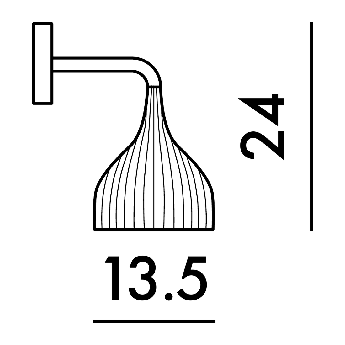 É Lámpara Kartell dimensiones