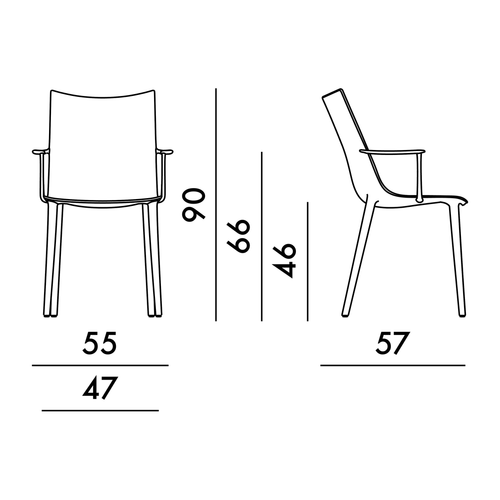 H.H.H. Mat Silla Kartell dimensiones