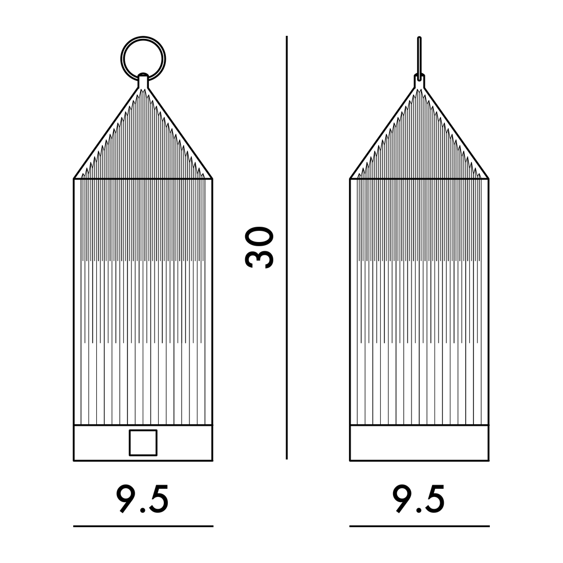 Lantern Lámpara Kartell dimensiones