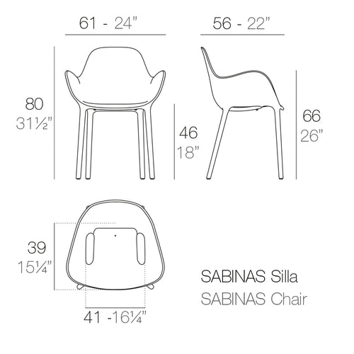 Silla Sabinas de Vondom