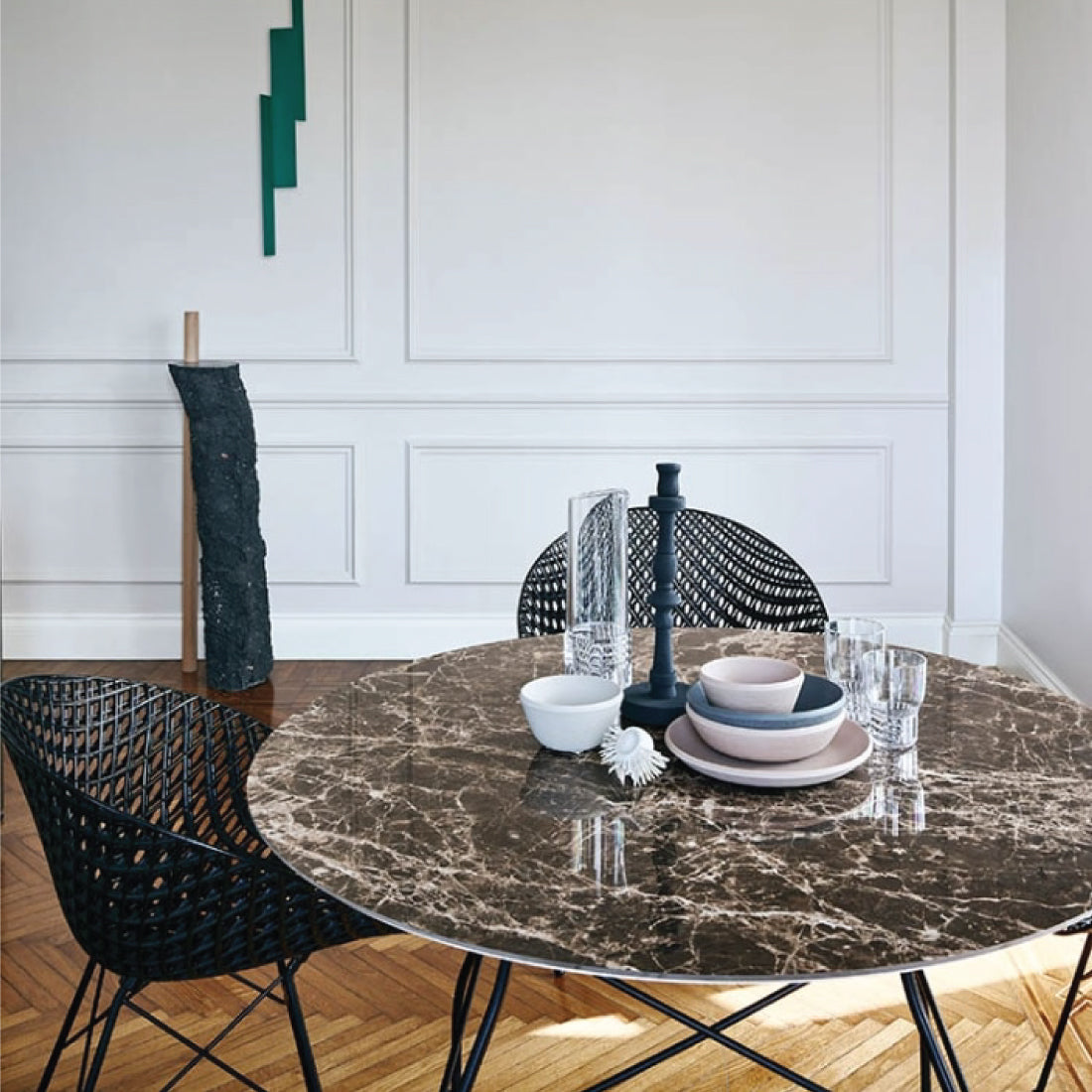 Mesa Glossy Marble de Kartell