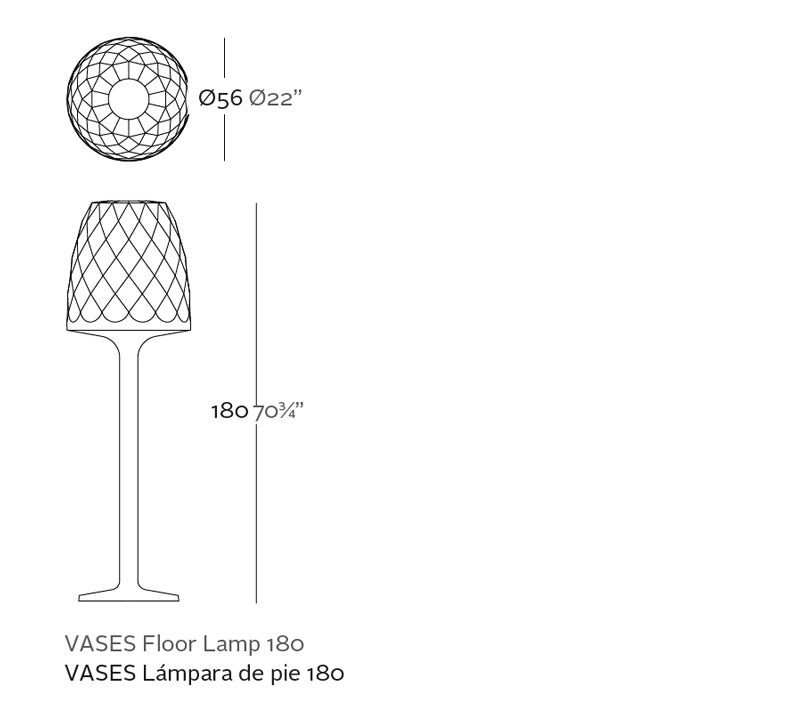 Lampara Vases de Vondom