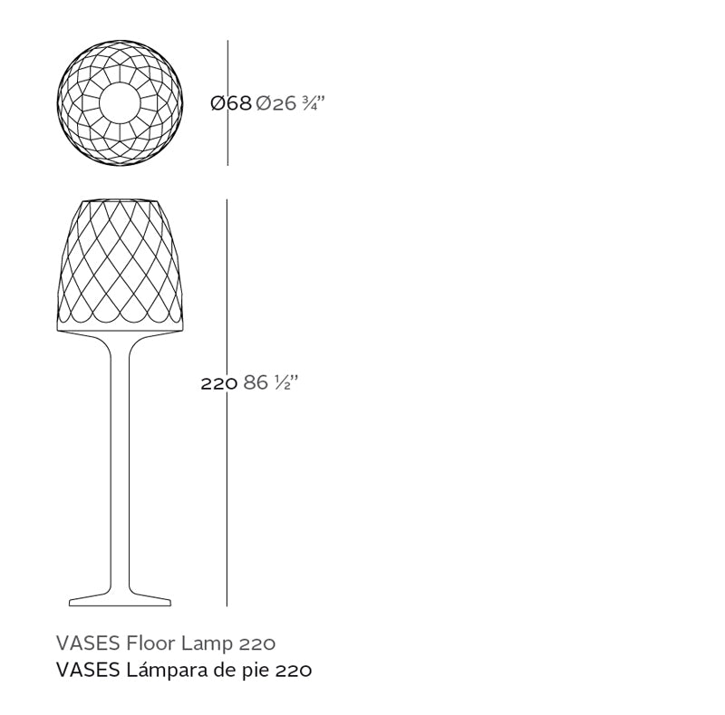 Lampara Vases de Vondom