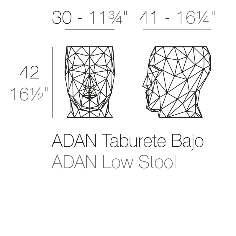 Mesa y Taburete Adán de Vondom