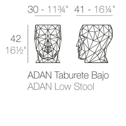 Taburete Adán de Vondom