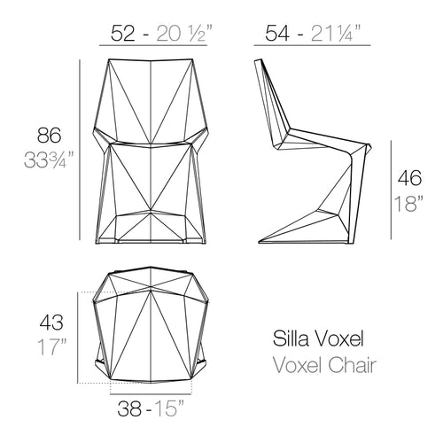 Silla Voxel de Vondom