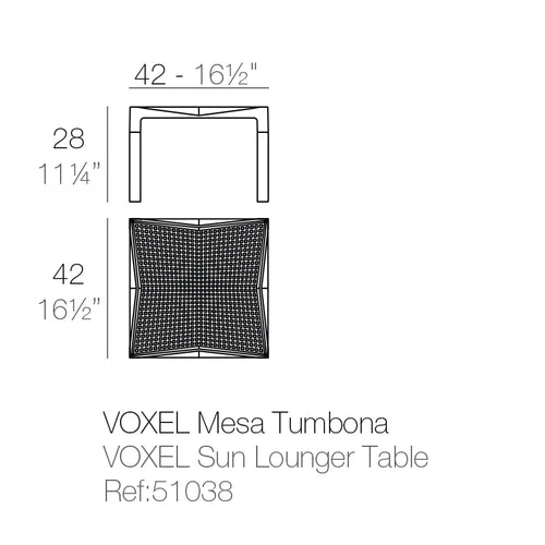 Voxel Mesa Lateral de Vondom