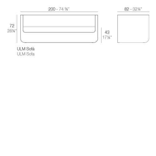 Sofa Ulm de Vondom