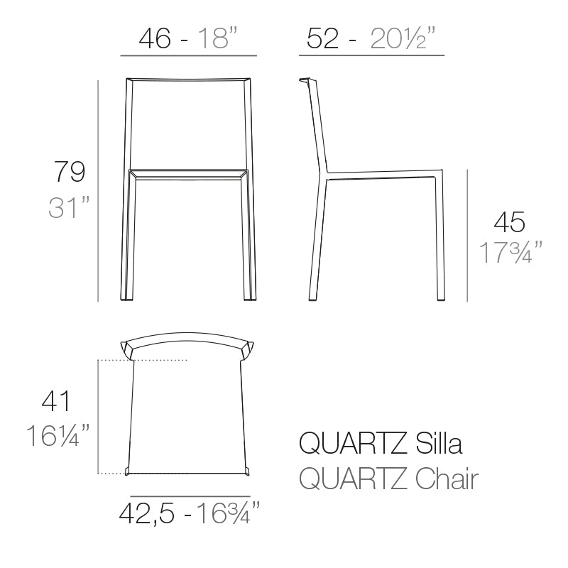 Silla Quartz de Vondom