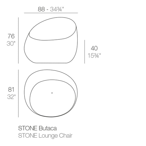 Sillón Stone de Vondom