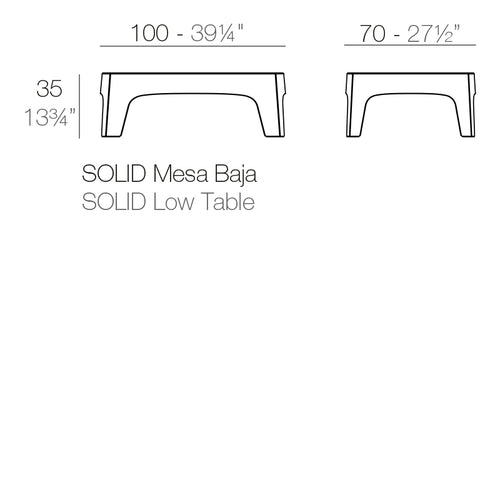 Mesa de Centro Solid de Vondom