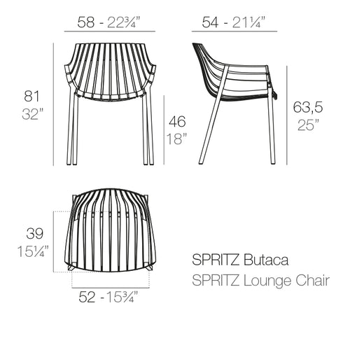 Silla Sprtiz de Vondom