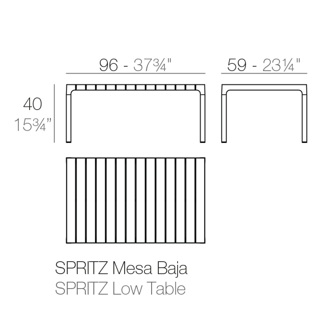 Spritz Mesa Baja de Vondom