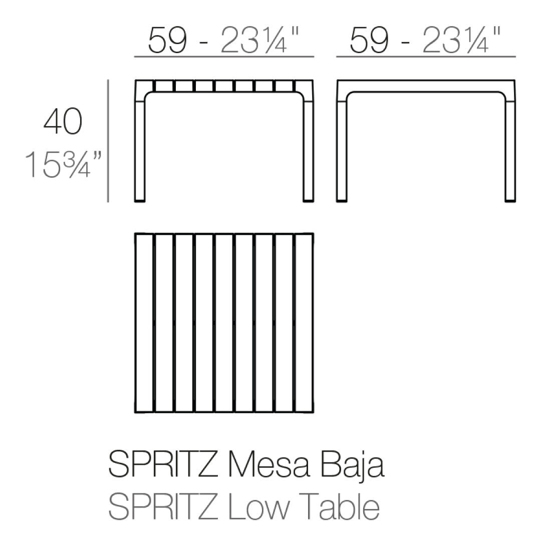 Spritz Mesa Baja de Vondom