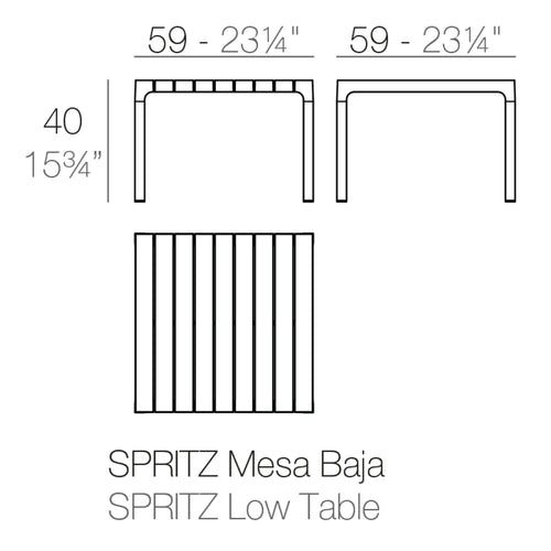 Spritz Mesa Baja de Vondom