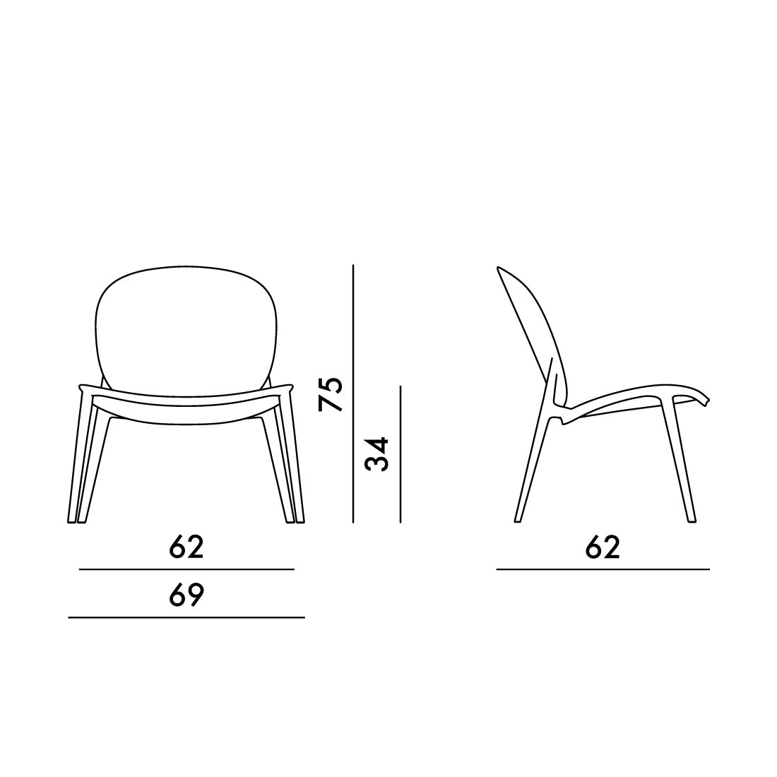 Silla Be Bop de Kartell