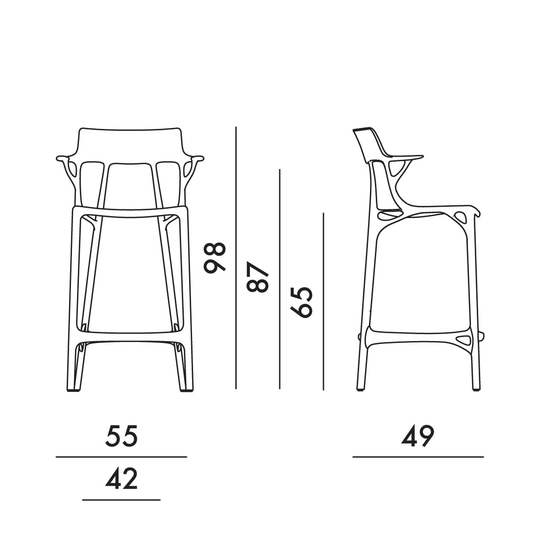 Banco A.I. Stool de Kartell