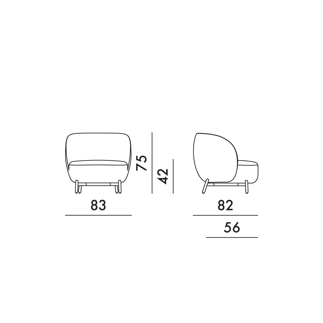 Sillón Lunam de Kartell
