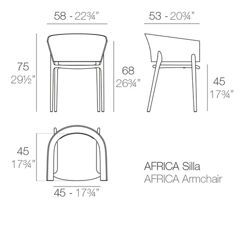 Silla Africa de Vondom