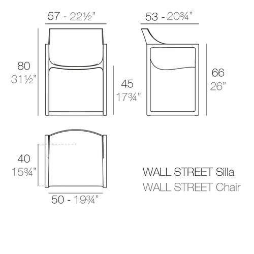 Silla Wallstreet de Vondom