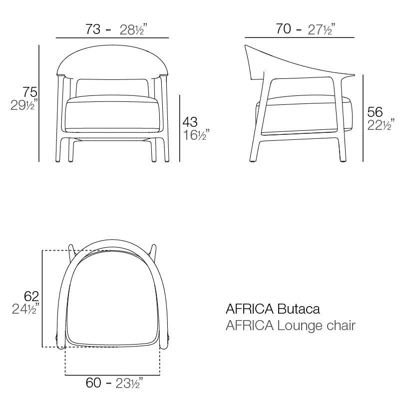 Sillón África de Vondom