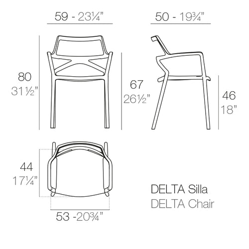 Silla Delta de Vondom