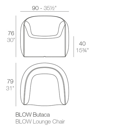 Sillón Blow de Vondom