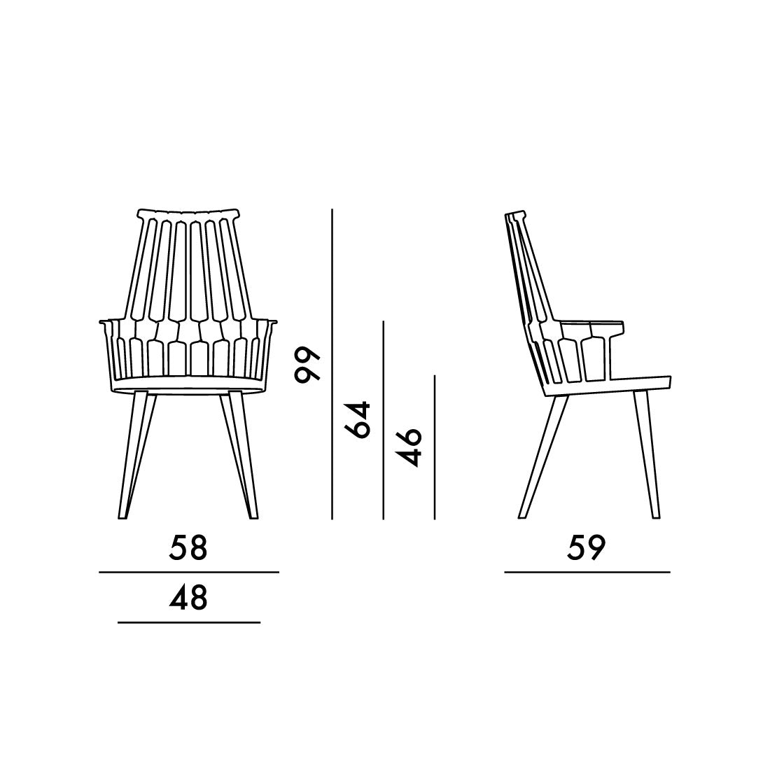 Silla Comback de Kartell