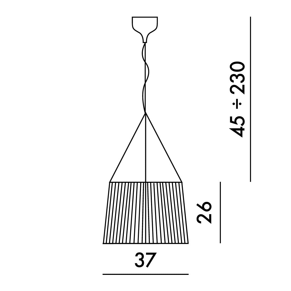 Lámpara colgante Gè de Kartell