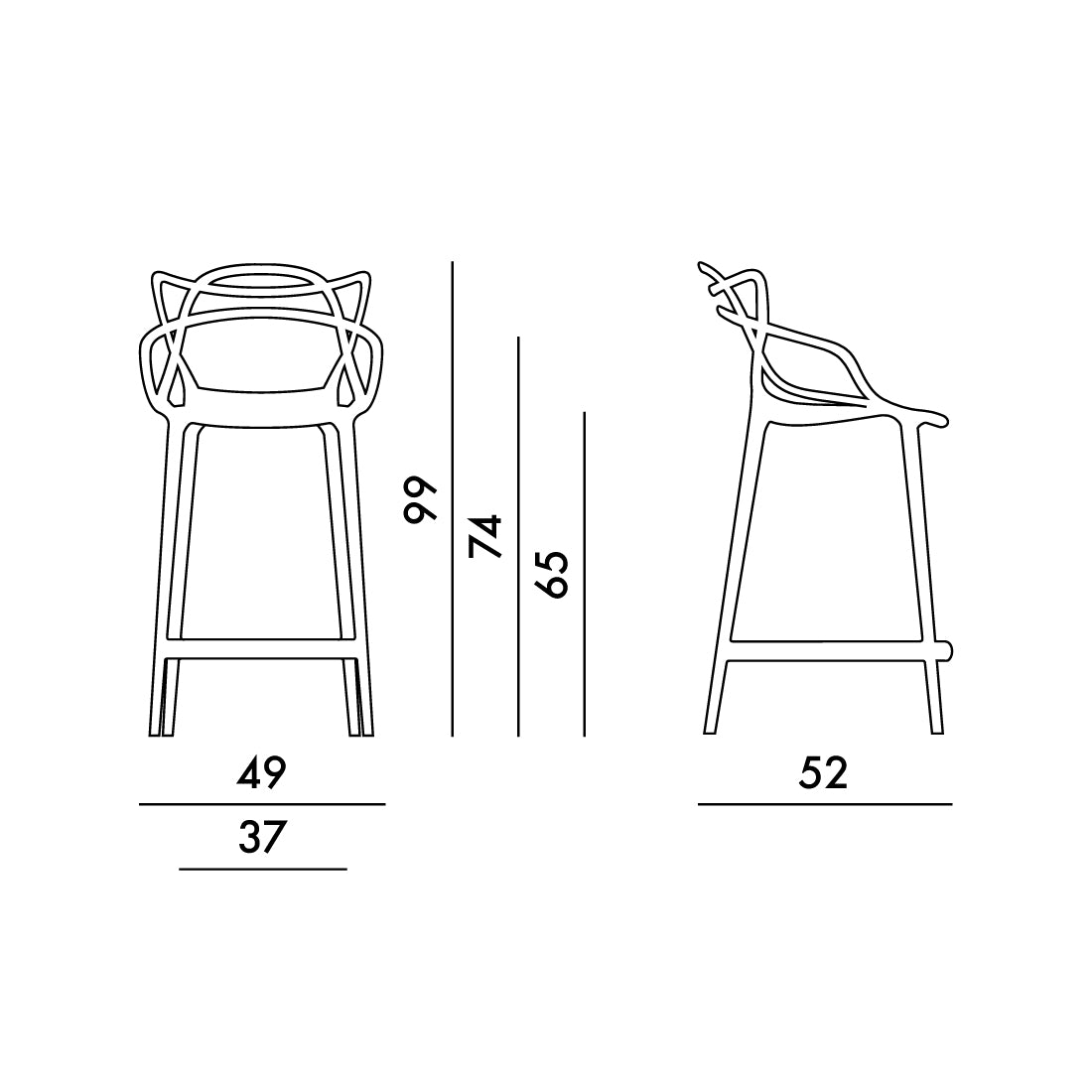 Banco Masters Stool de Kartell